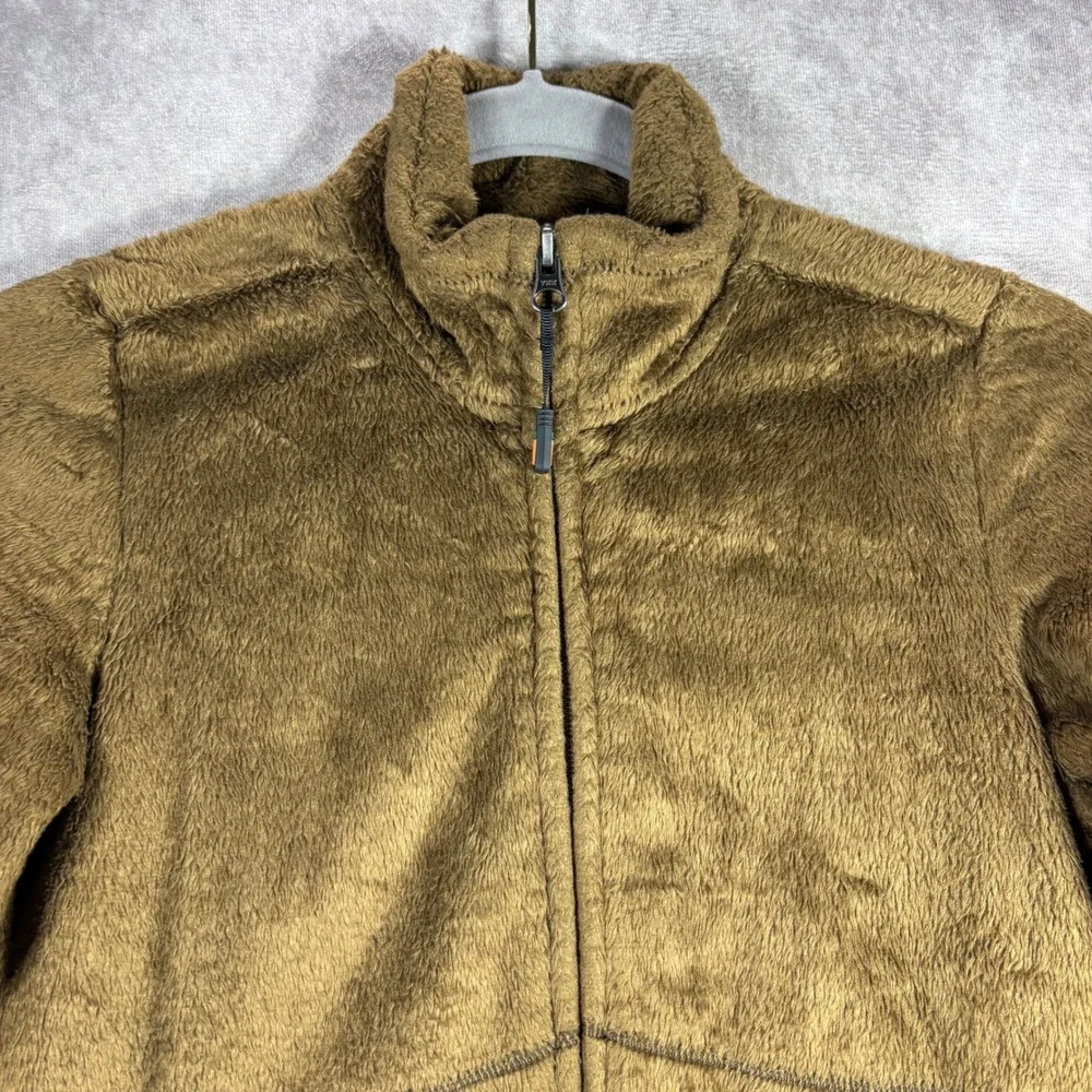 Kerrits Jacket Girls Large Brown Fleece Full Zip Shaggy High‎ Pile Equestrian